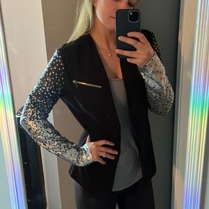Black Sparkly Sequin Womans Blazer 😛